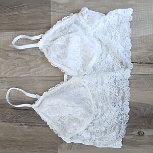 Victoria's Secret White Lace Bralette